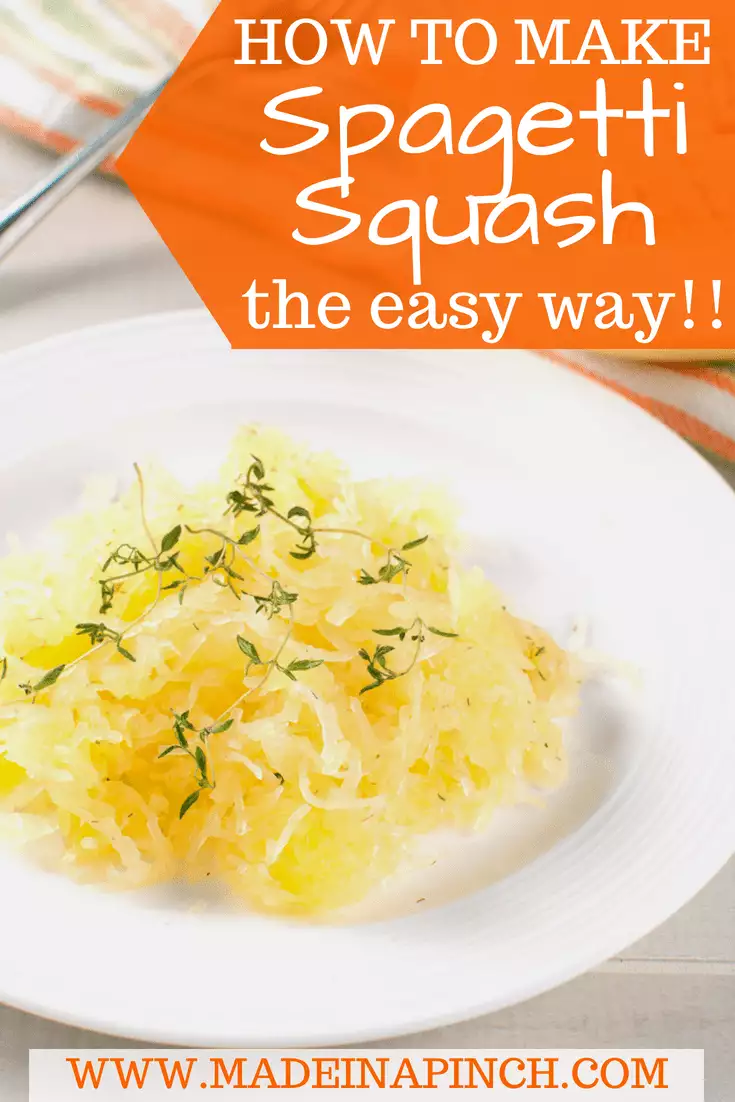 Spaghetti squash is an incredible gourd that tastes great and is very versatile.  Get our tip for easy cooking at Made in a Pinch. Follow us on Pinterest for more great tips and recipes!