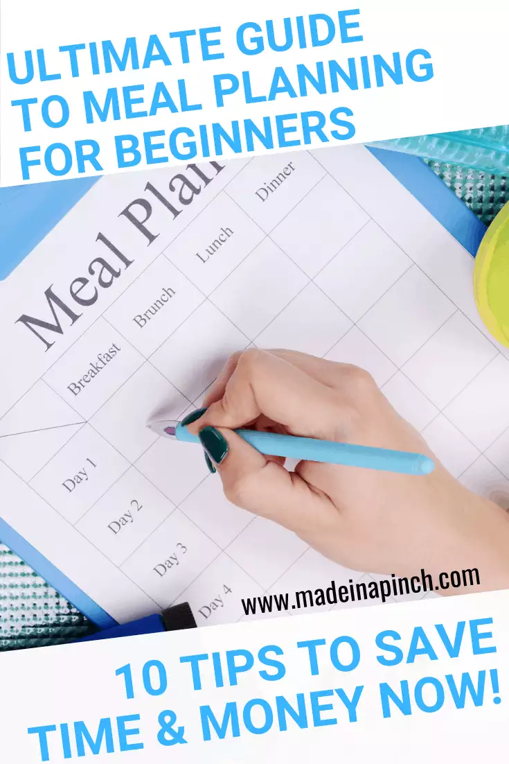 Our ultimate guide to meal planning simplifies the process so you can start saving time and money immediately. Get more helpful tips and family recipes on Made in a Pinch and follow us on Pinterest!