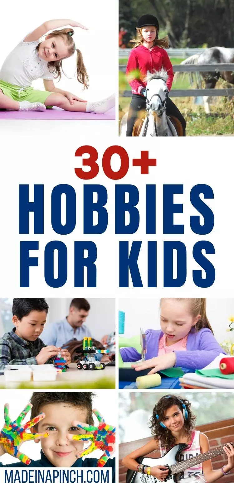 hobbies for kids long pin image