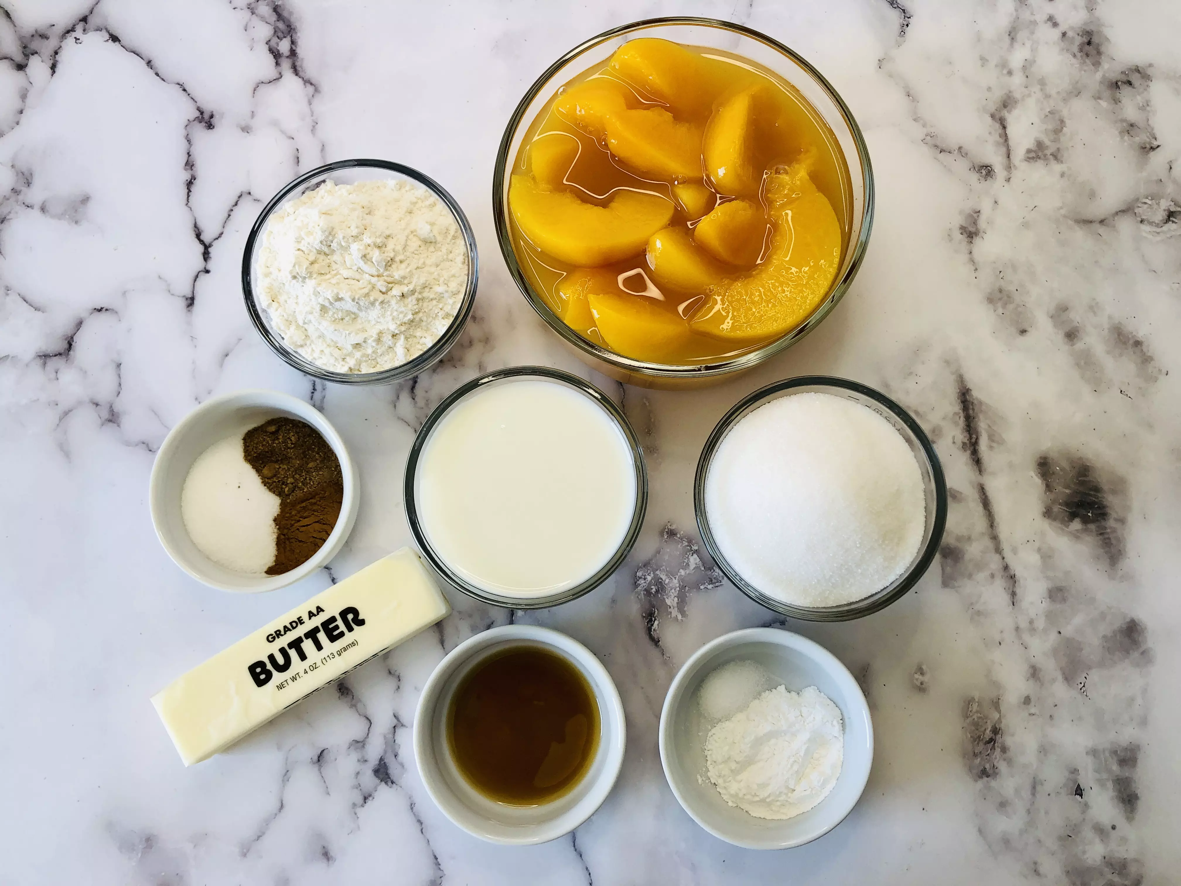 old fashioned peach cobbler ingredients