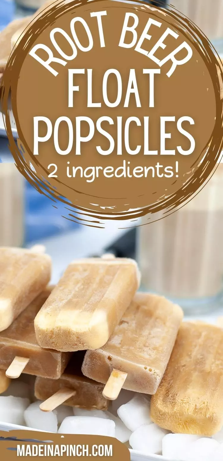 Root beer float popsicles long pin image