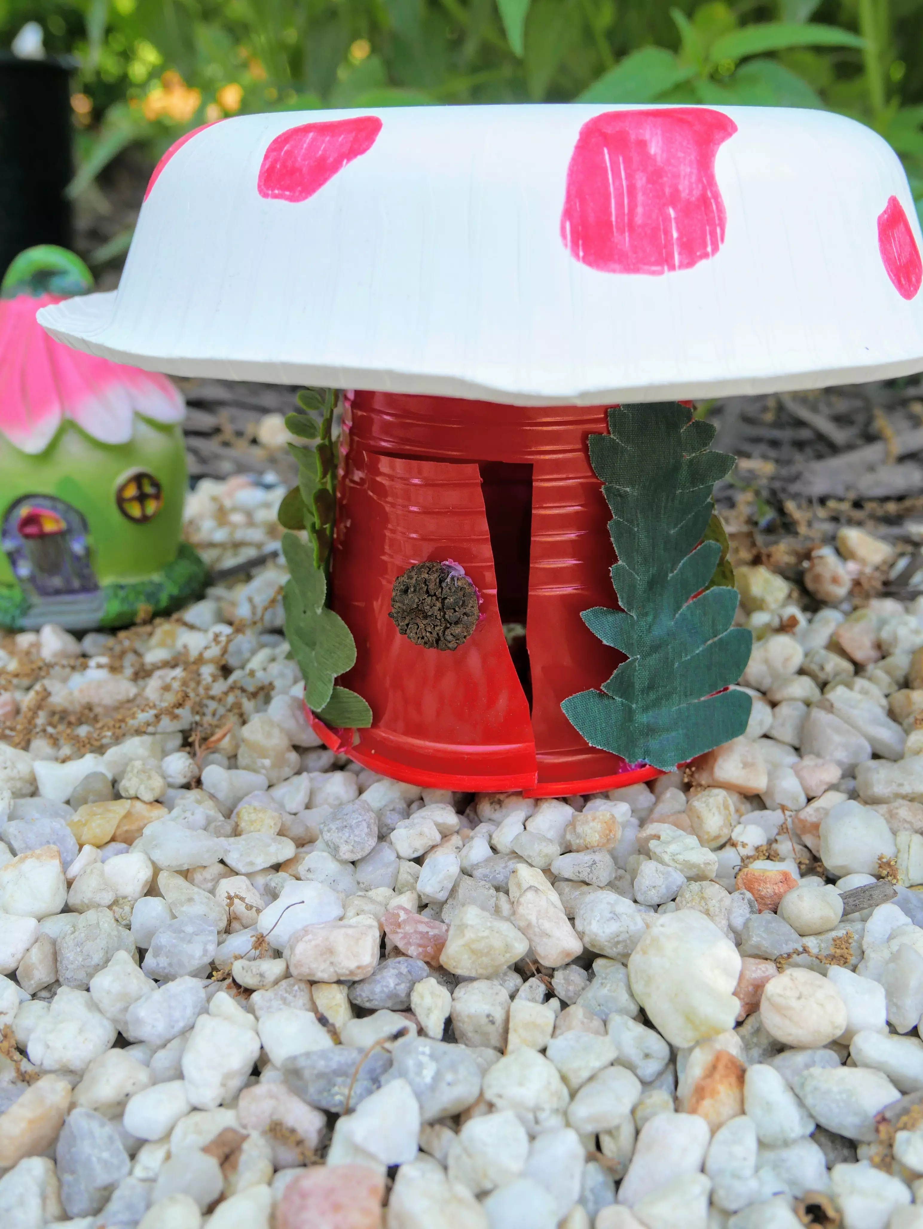close up of fairy house