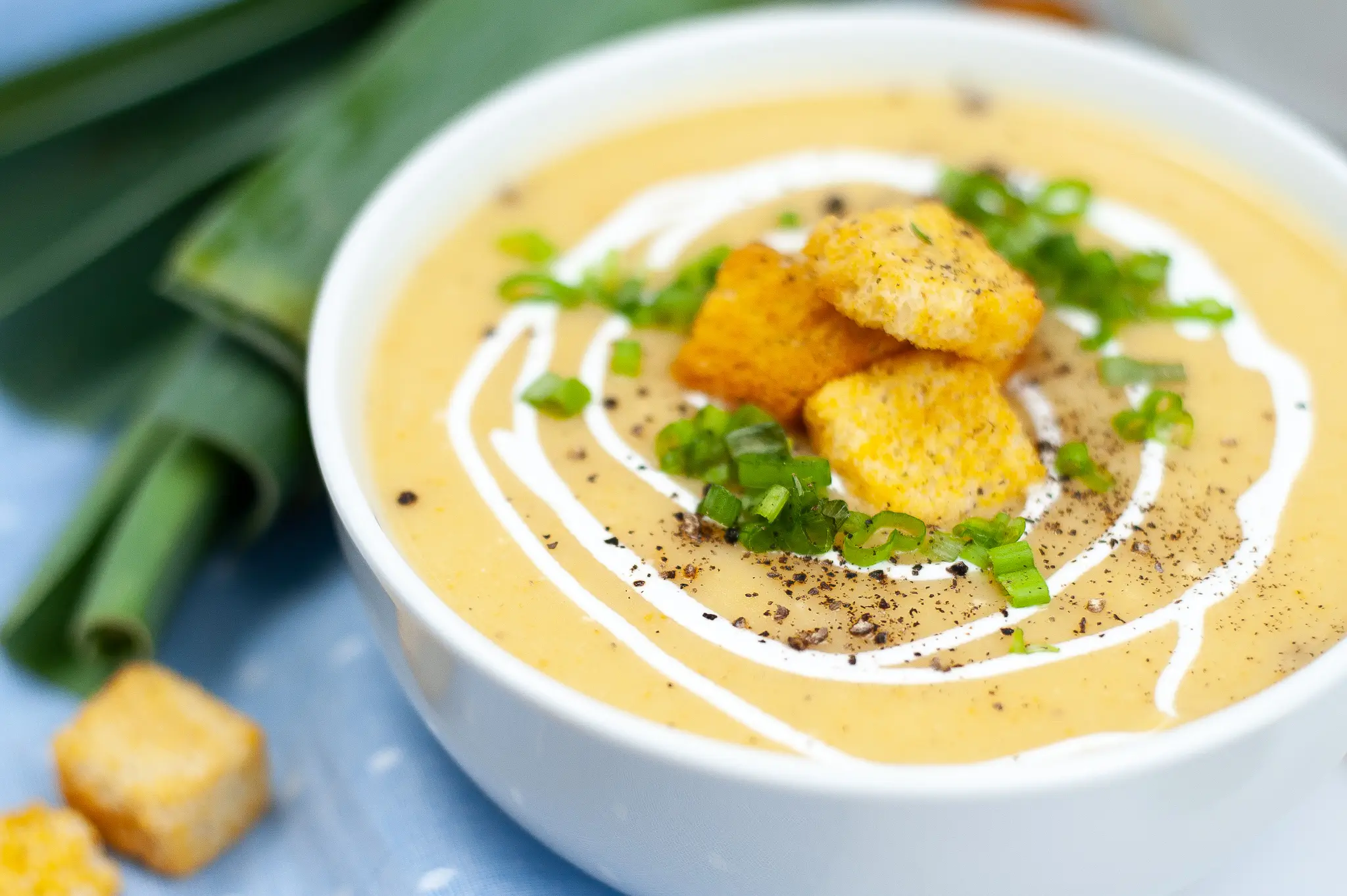 Instant Pot potato leek soup