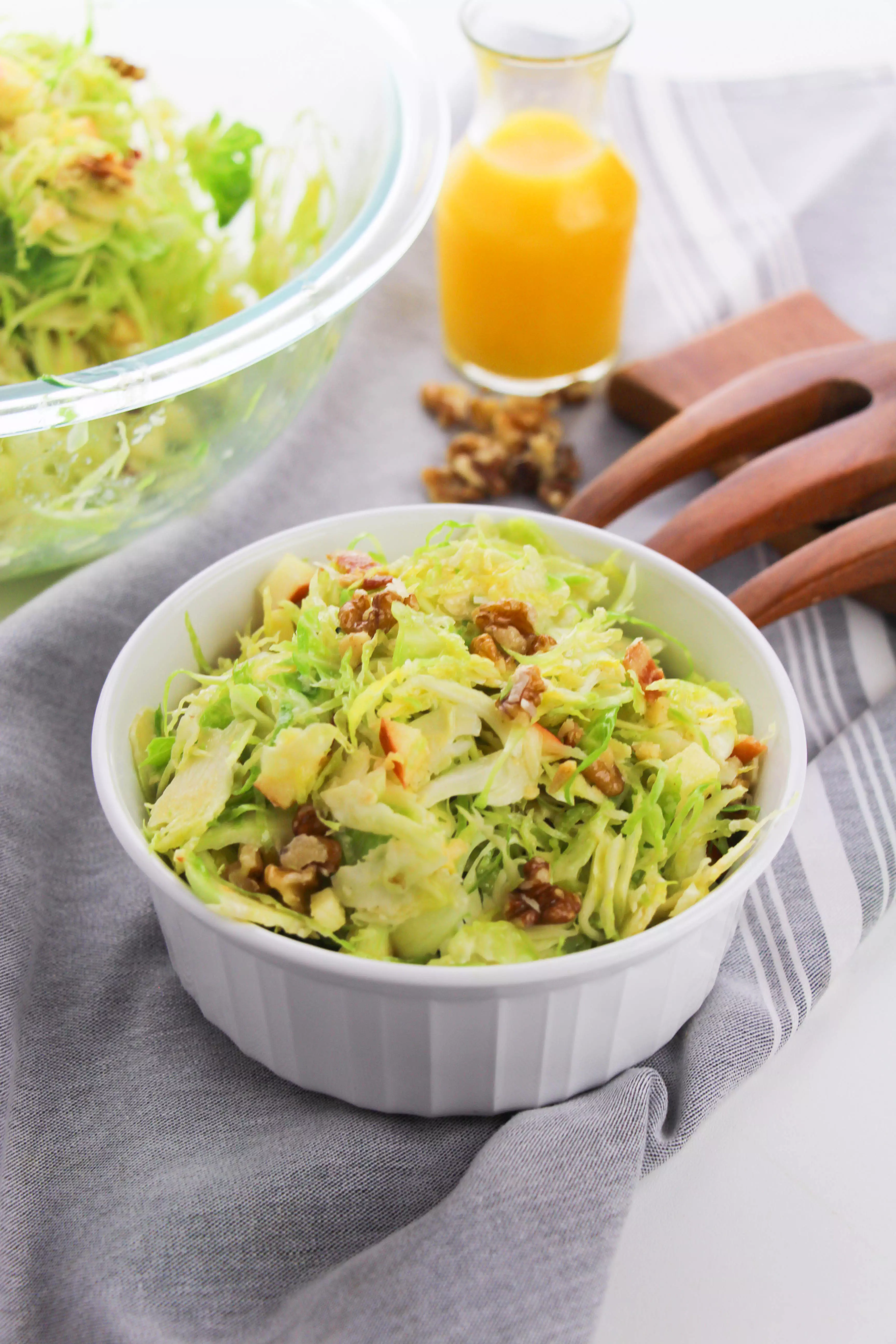 shaved brussels sprouts salad with bacon