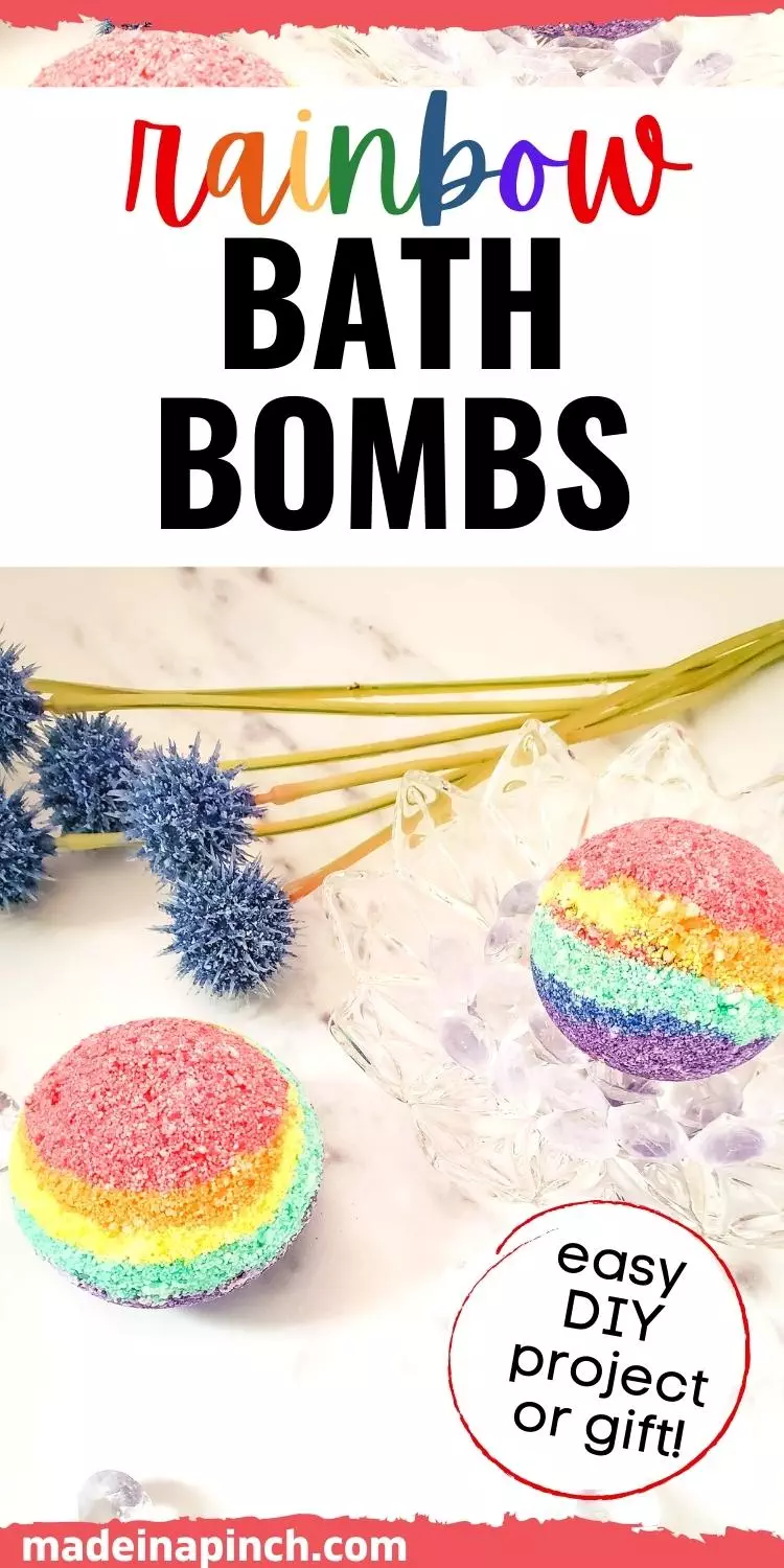 rainbow bath bombs pin