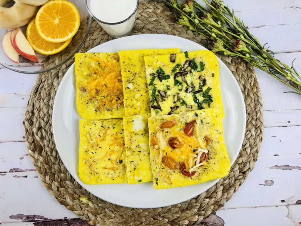 sheet pan eggs on a plate