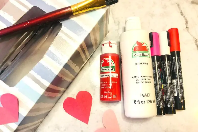 Valentine card box supplies