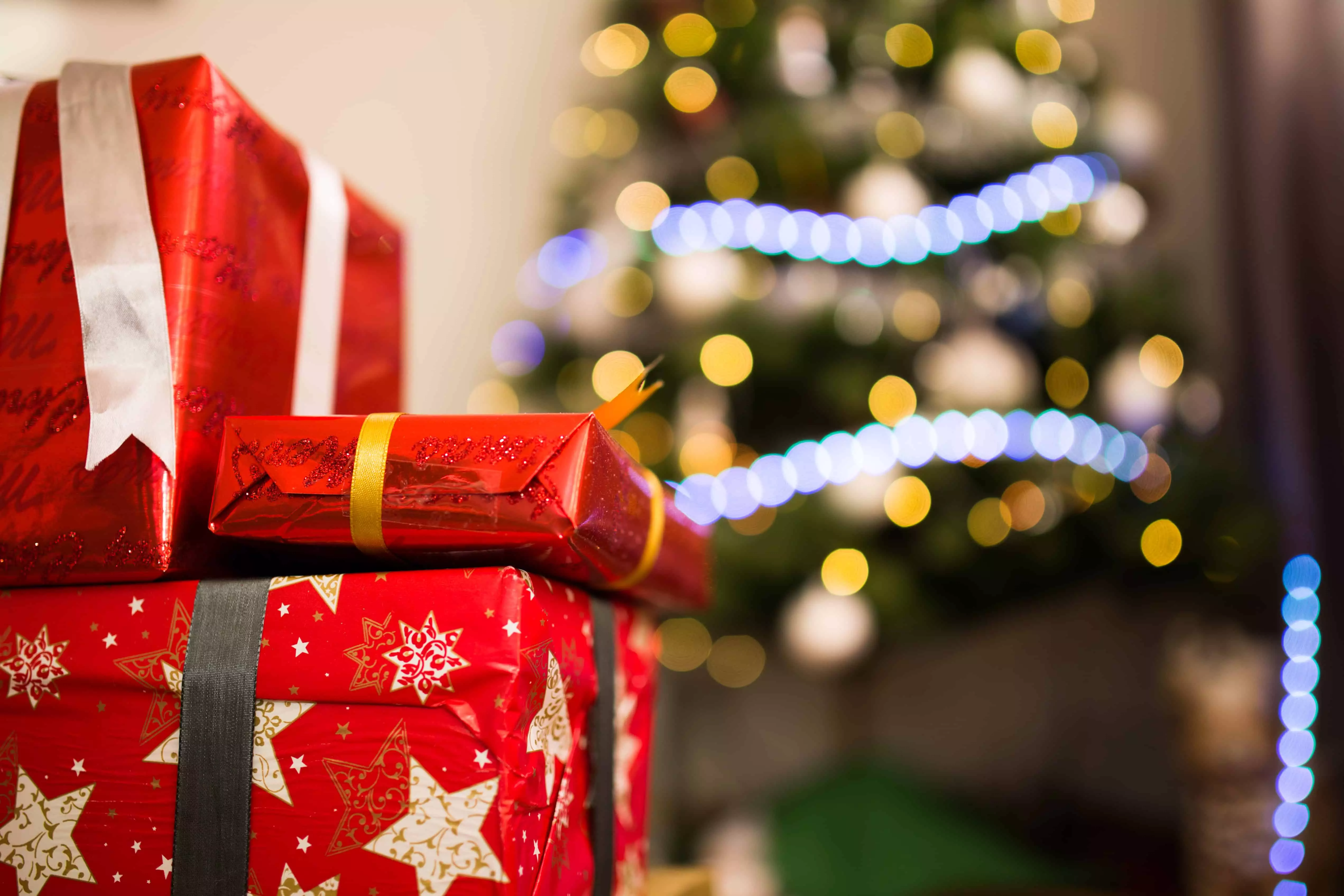 presents and Christmas tree