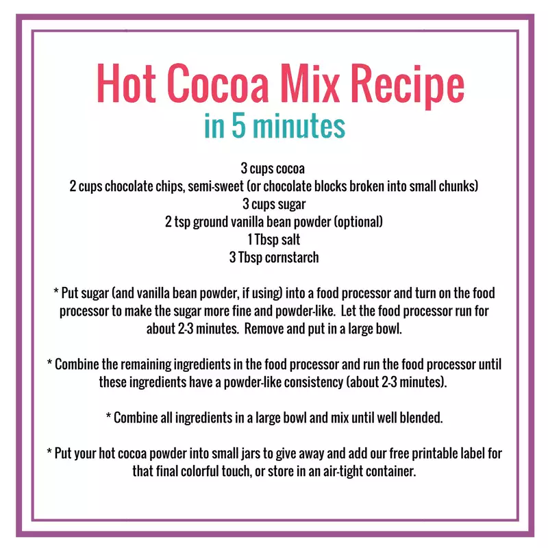 DIY Hot cocoa recipe