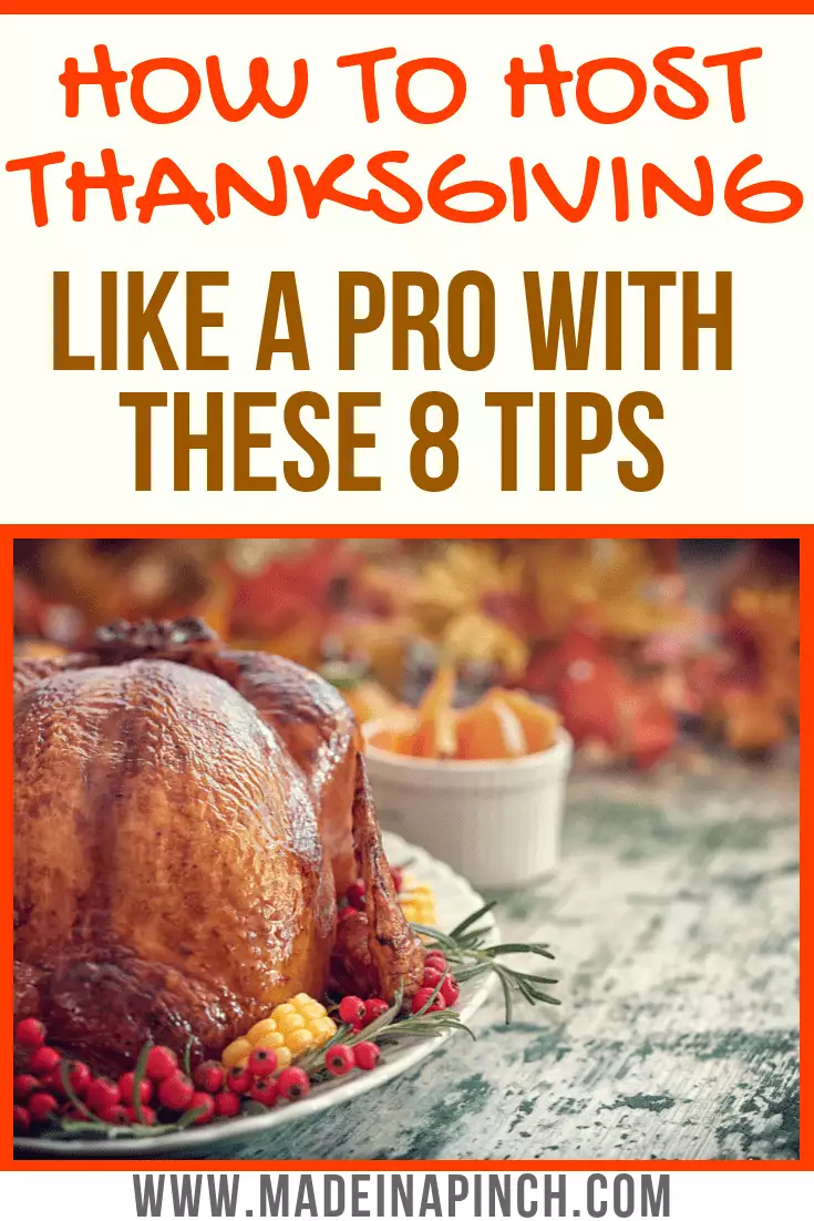 Use our hosting Thanksgiving checklist to help eliminate stress. Grab the list at Made In A Pinch and follow us on Pinterest