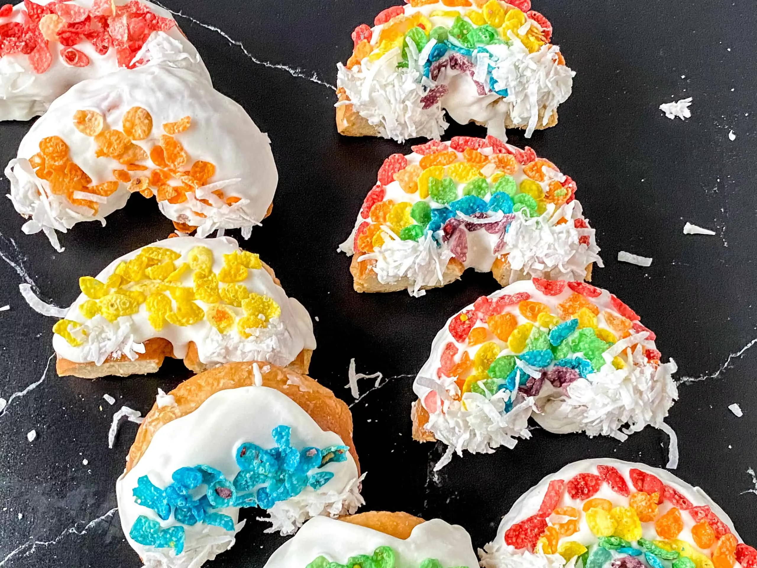 rainbow donuts