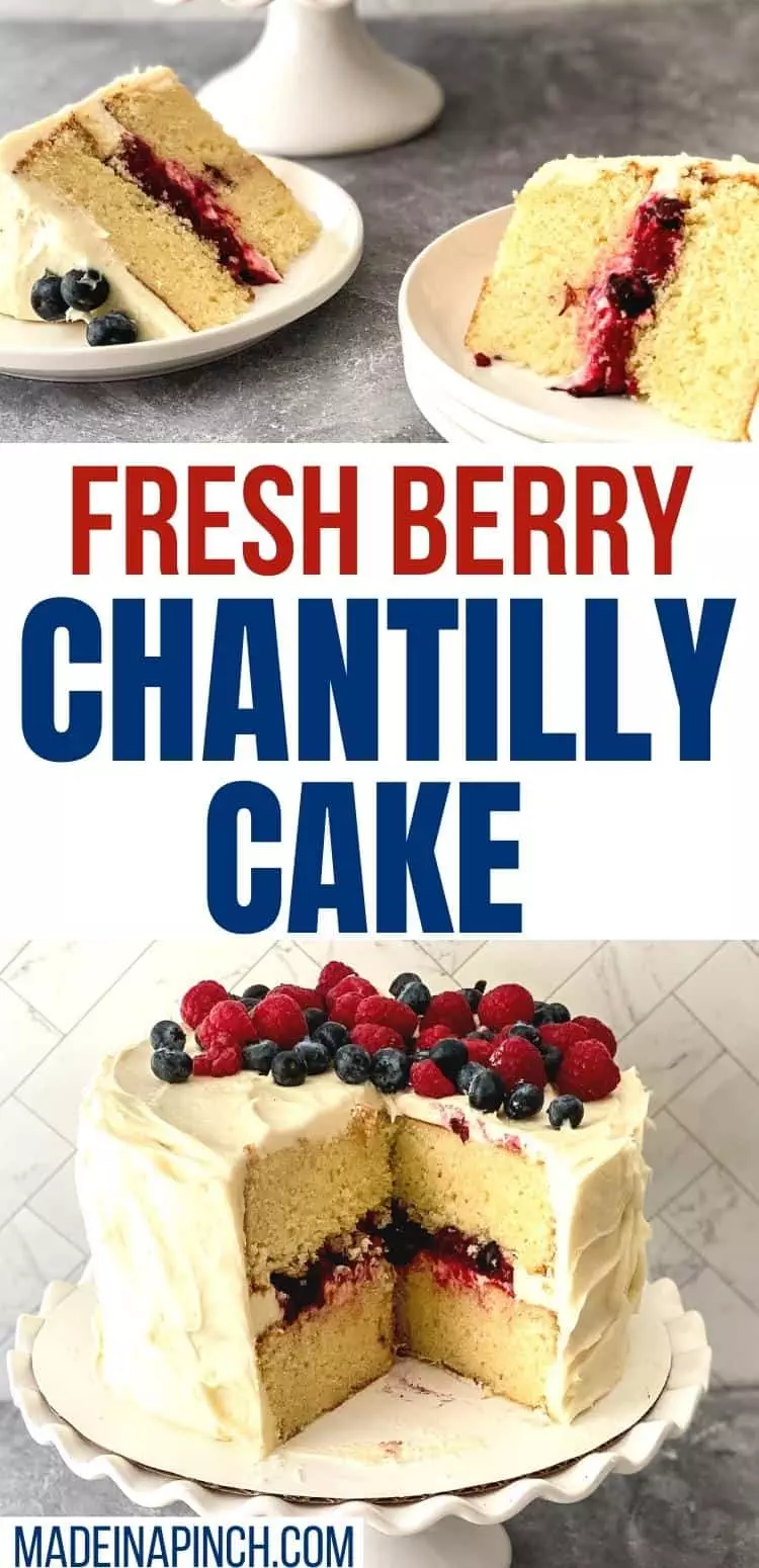 fresh berry Chantilly cake long pin