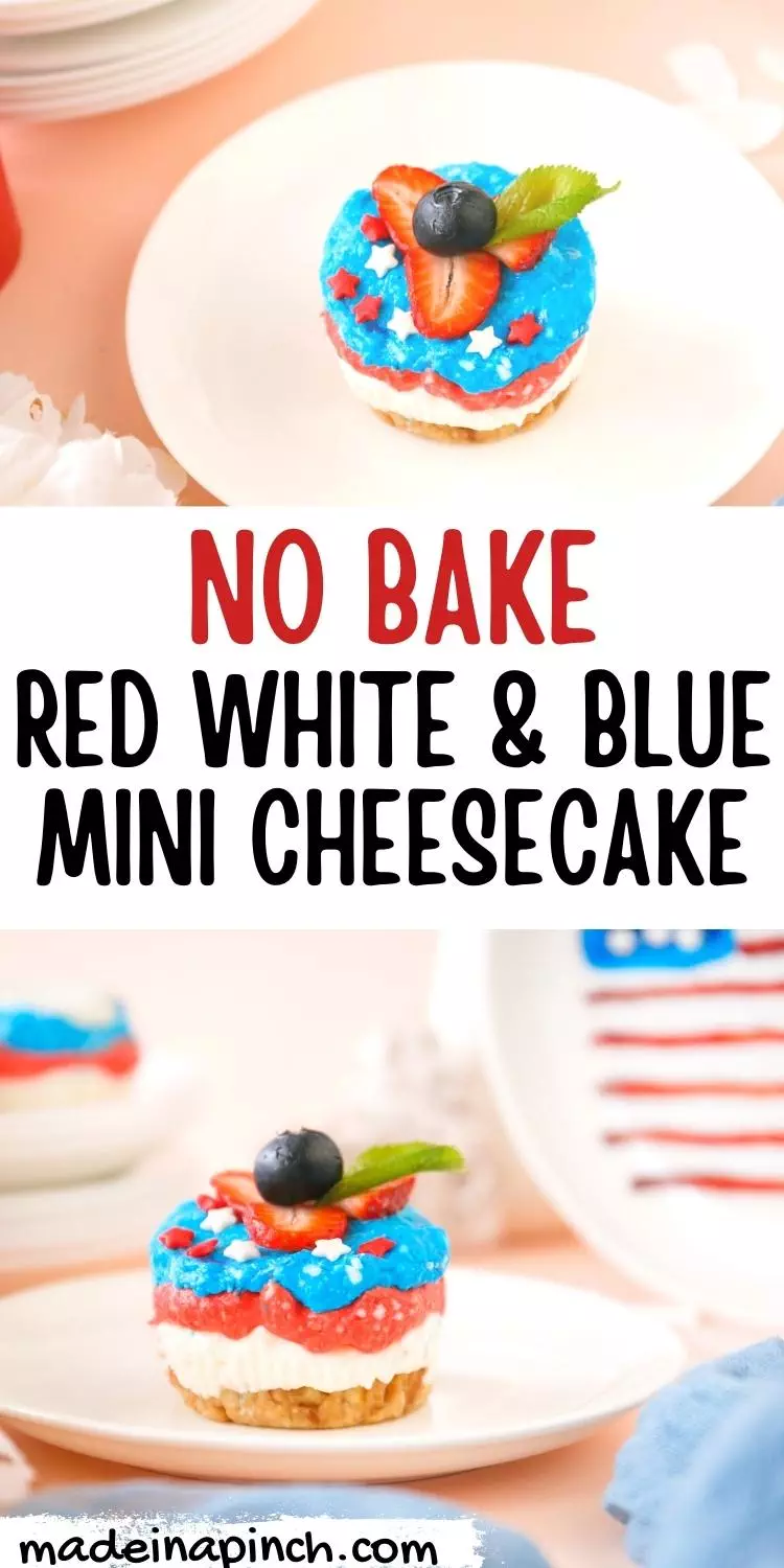 4th of July cheesecake bites