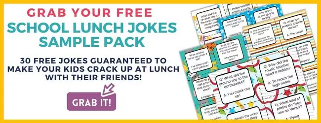 school lunch box jokes banner