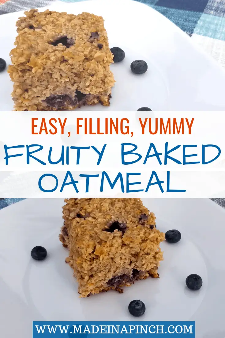 This baked oatmeal with fruit is so delicious and so hearty, it will become a favorite dish! Get the recipe on Made in a Pinch and follow us on Pinterest for more great recipes and helpful tips!