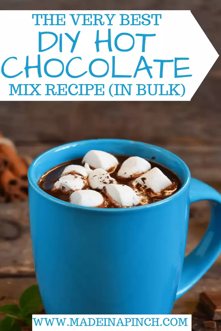 Get our recipe for the very best homemade hot chocolate mix to make in bulk! For more helpful tips and delicious recipes, follow us on Pinterest!