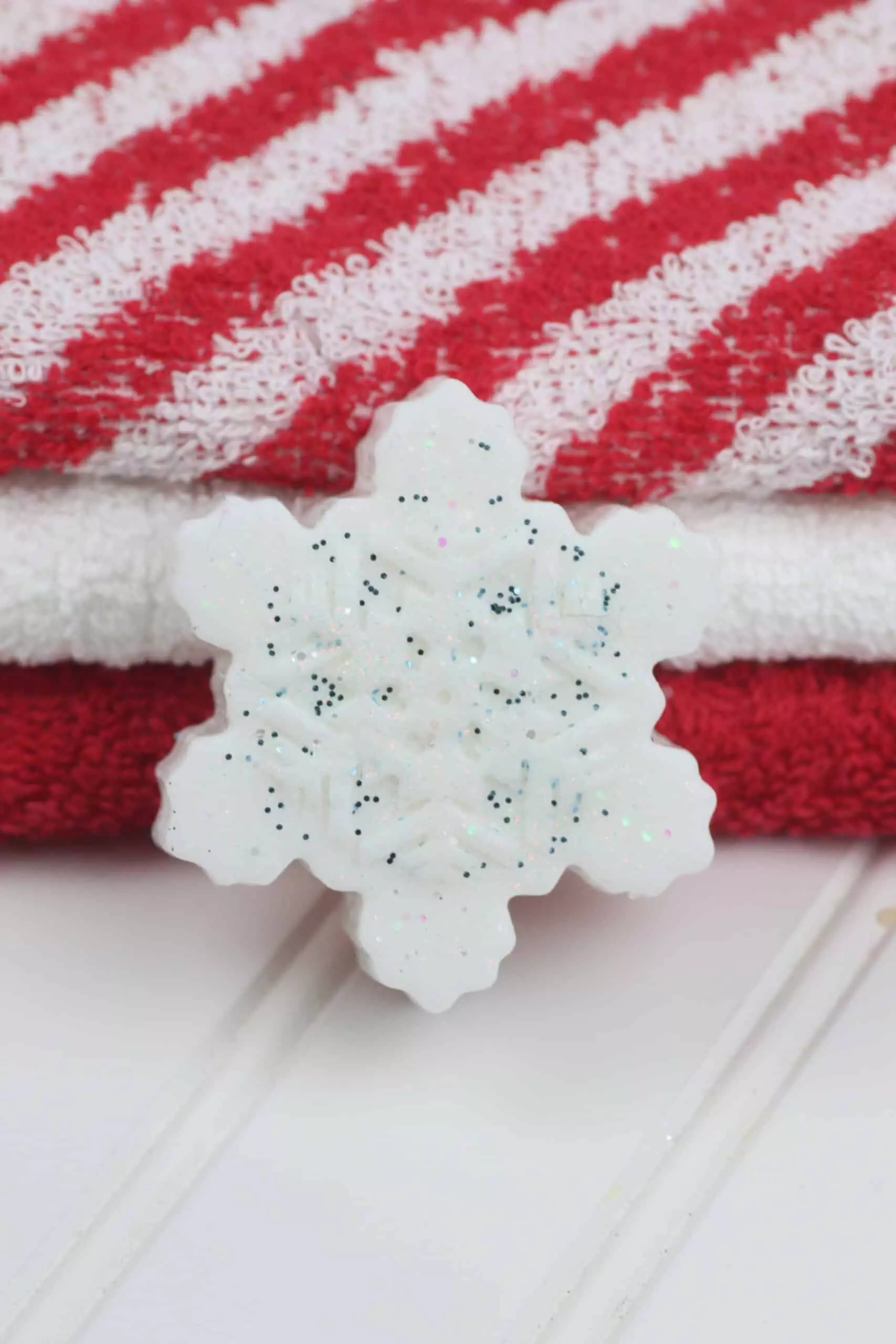 sparkling snowflake soap bar