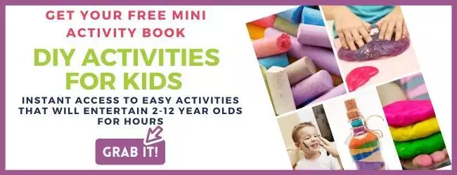 Click here to grab your free mini activity book of diy activities for kids.