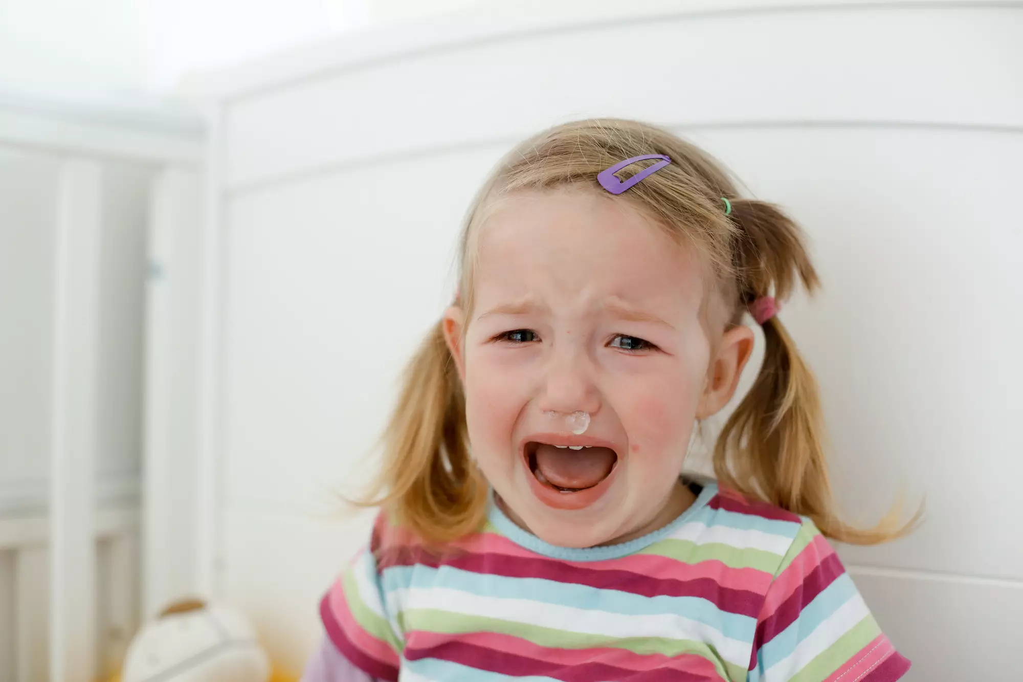 girl having a tantrum