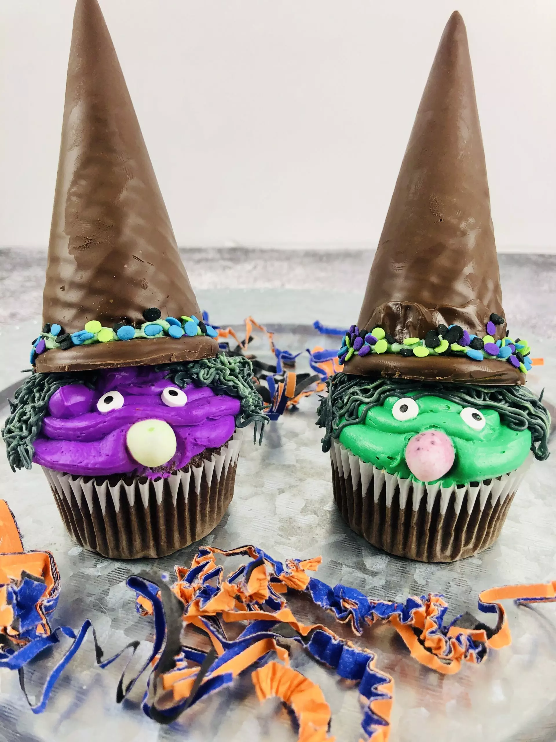 Halloween witch cupcakes