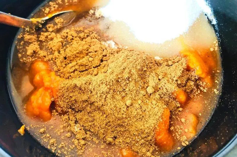 crock pot pumpkin butter process