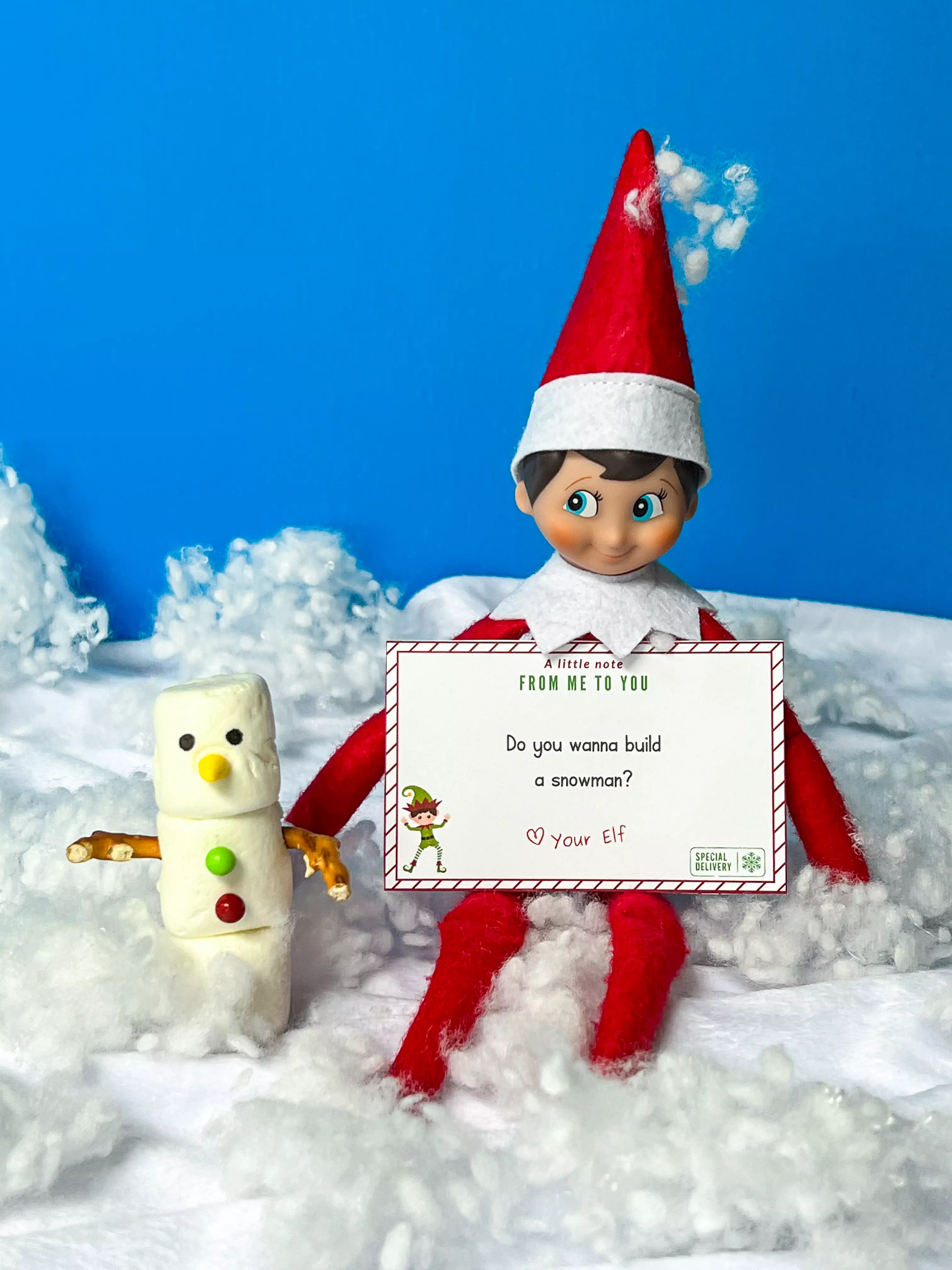 elf on the shelf with an Elf note