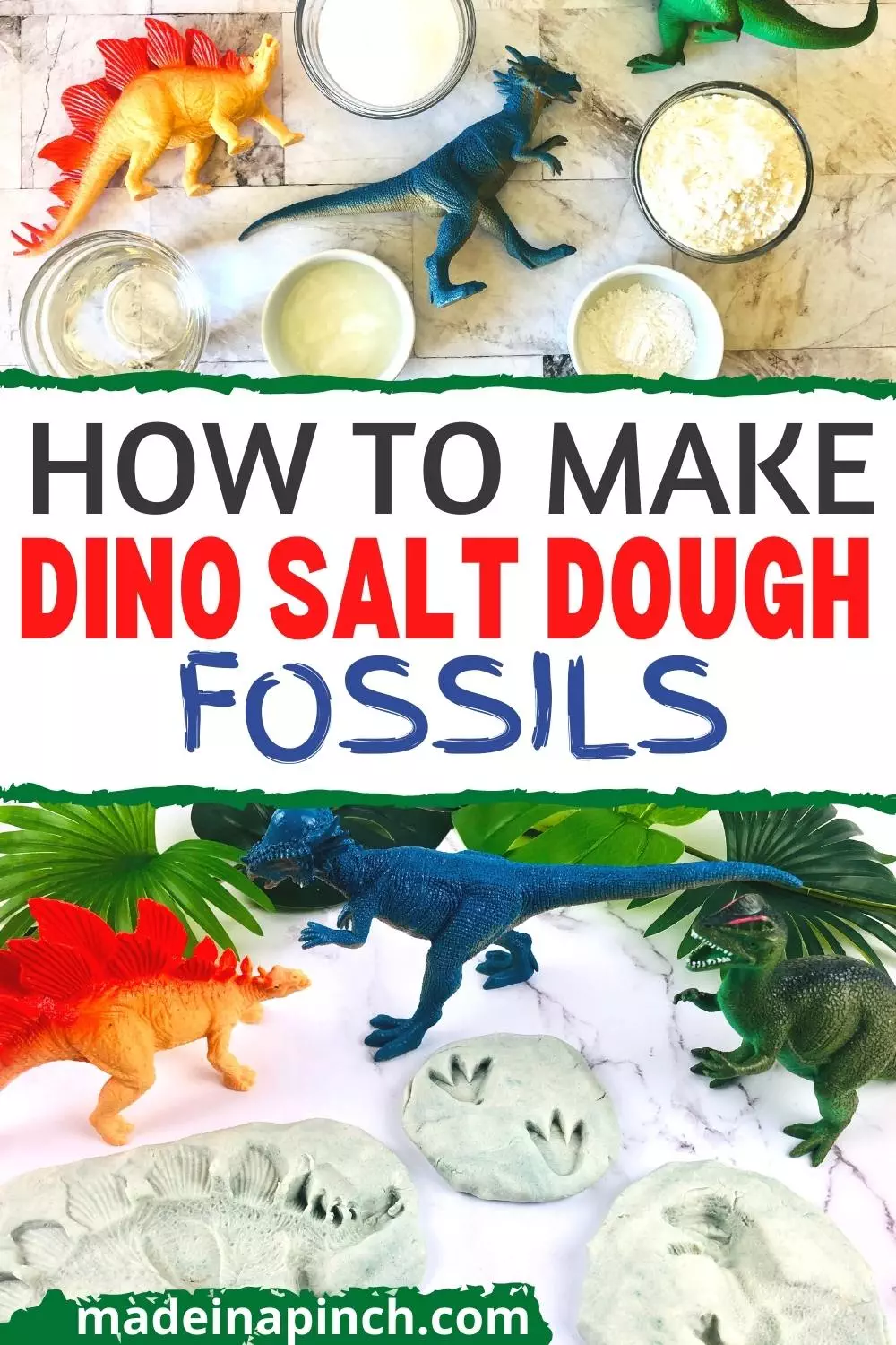 Salt Dough Dinosaur Fossils