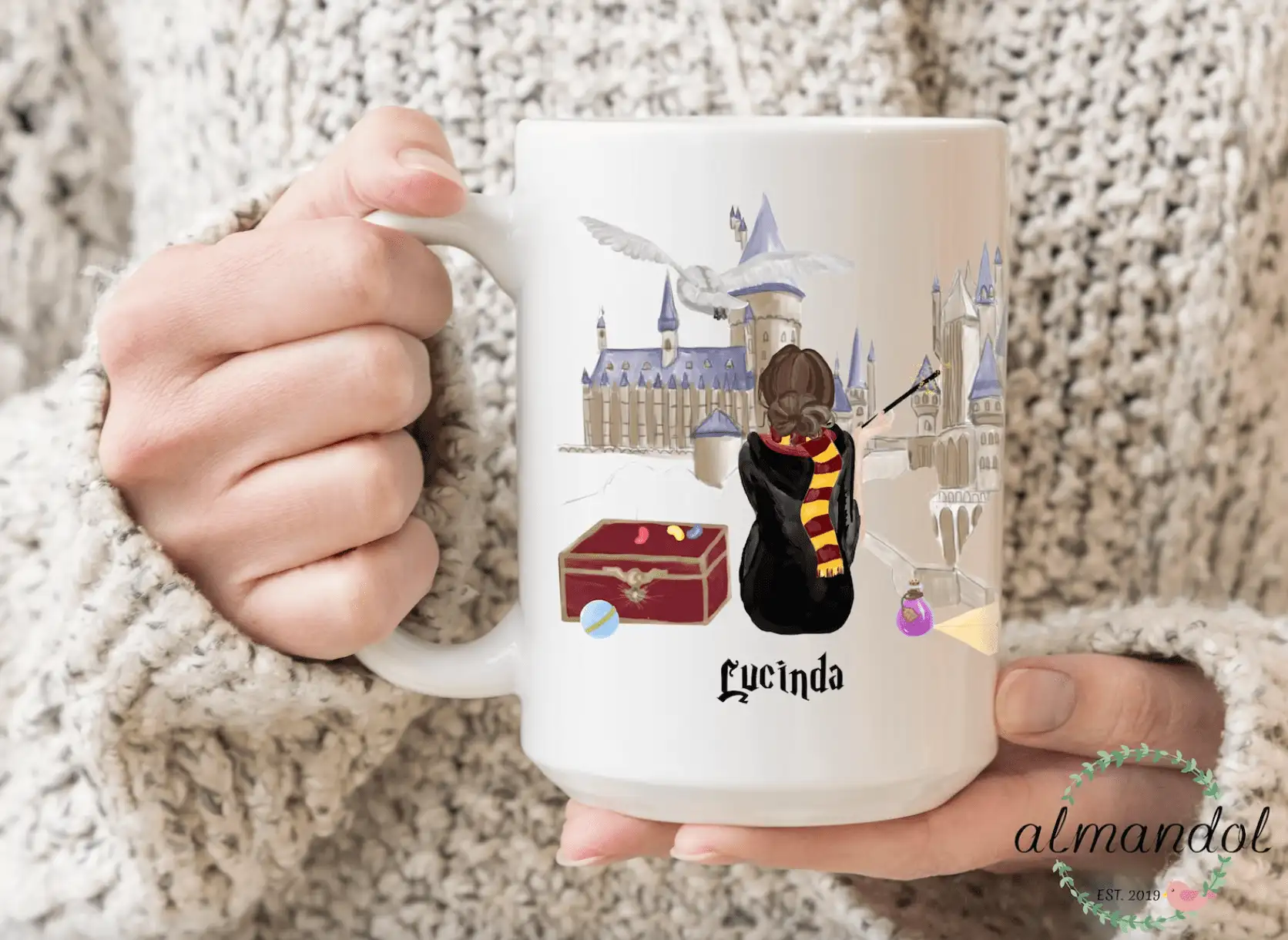 personalized wizard mug