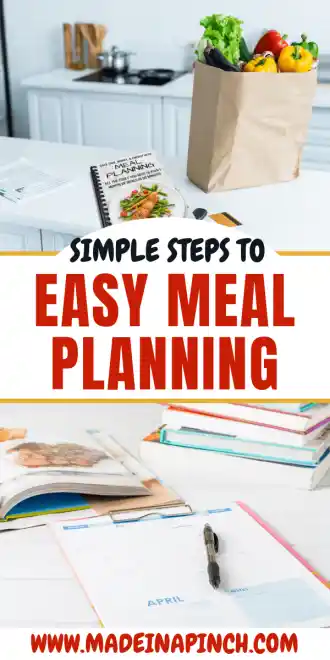 how to meal plan pin image