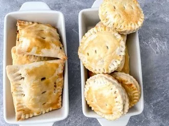 Irish meat pie recipe finished on a plate