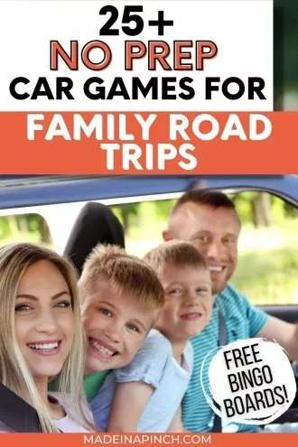 Car Games for Road Trips pin image