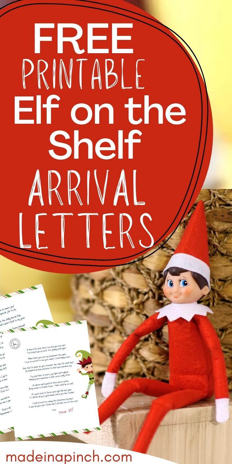 Elf On The Shelf Arrival Letter: Free Printable - Made In A Pinch